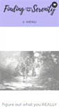 Mobile Screenshot of finding-serenity.com