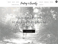 Tablet Screenshot of finding-serenity.com